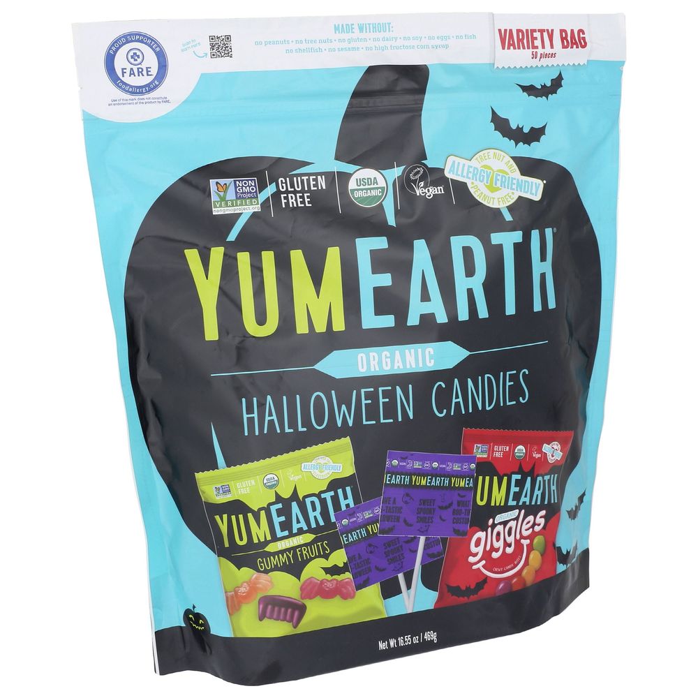 Yumearth Organic Halloween Candies - Variety Pack, 16.55 Ounce -- 6 per case