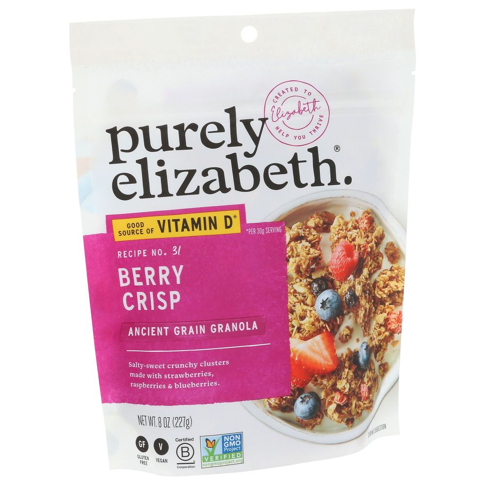 Purely Elizabeth Ancient Grain Granola Berry Crisp, 8 Ounce -- 6 per case