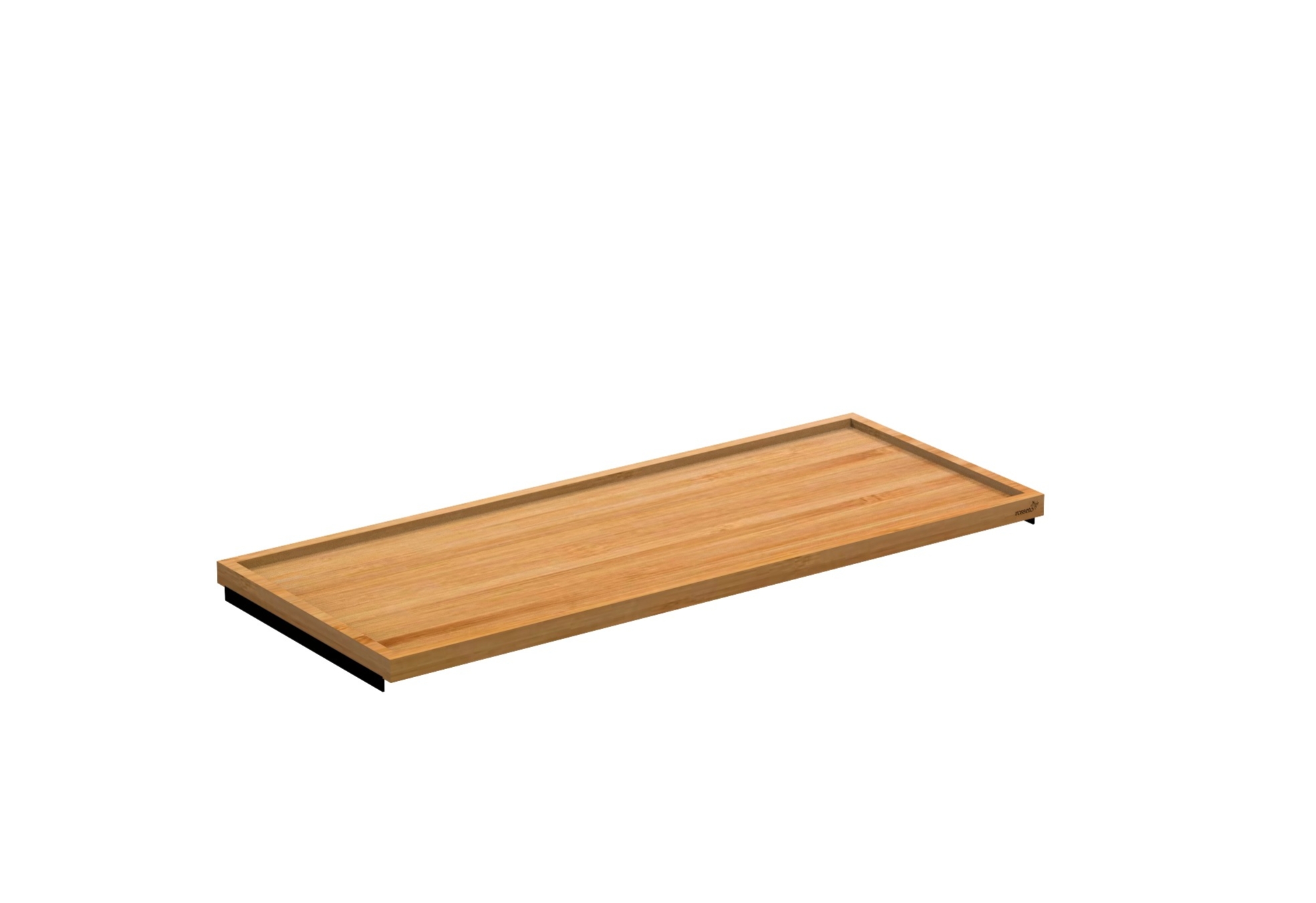 Rosseto Modulite Bamboo Shelf, 33.5 × 13.5 × 1.3 inch