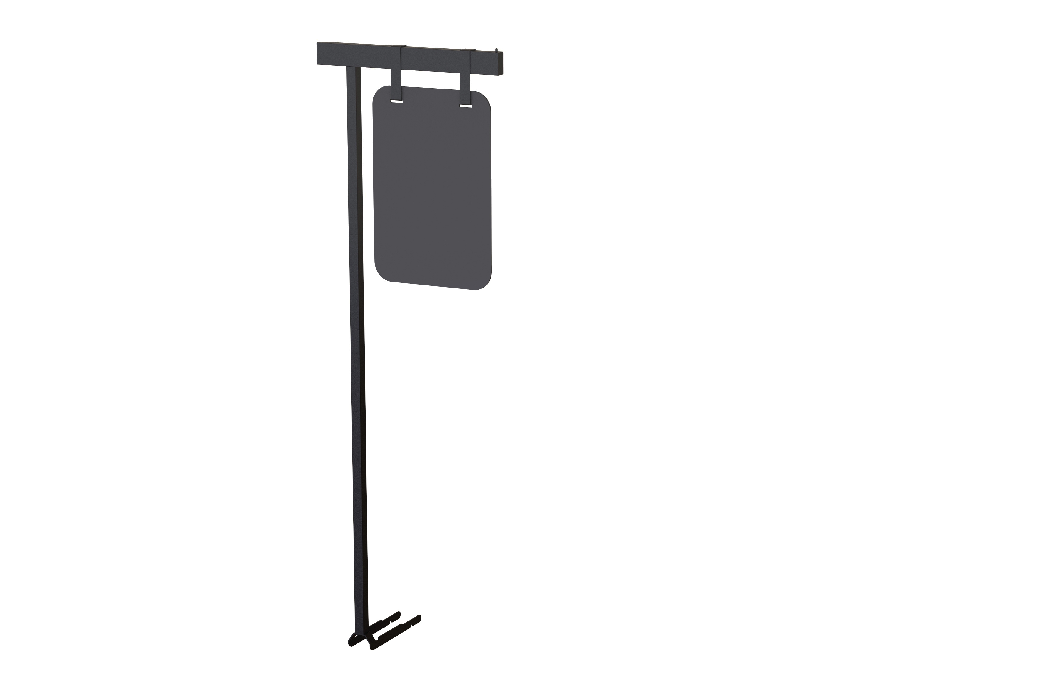 Rosseto Modulite Chalkboard Sign with 4.5 feet Black Display Arm, 10.1 × 2.4 × 56.7 inch