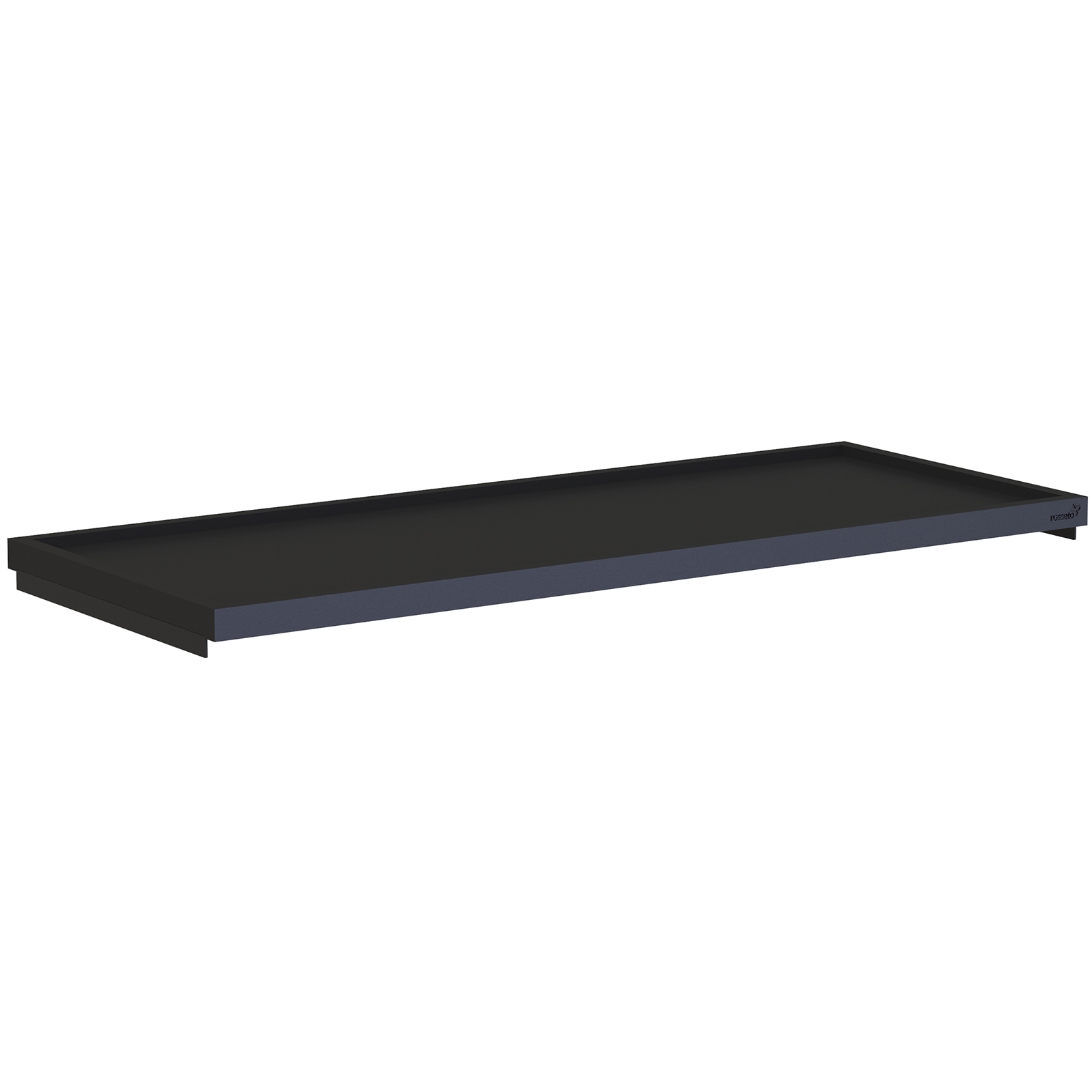 Rosseto Modulite Black Bamboo Shelf, 33.5 × 13.5 × 1.3 inch