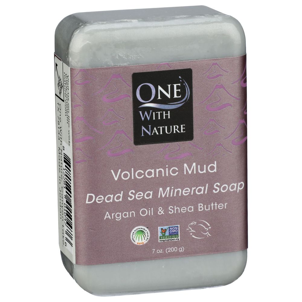 One With NatureVolcanic Mud Pear Soap Bar, 7 Ounce -- 3 per case
