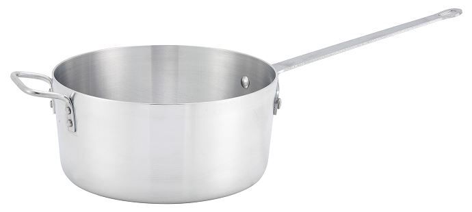Winco Winware Aluminum Heavy Weight Sauce Pan, 10 Quart