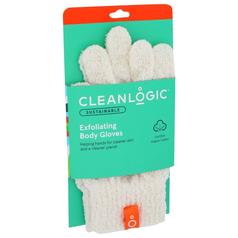 Cleanlogic Sustainable Exfoliating Body Gloves, 2 Count -- 6 Per Case