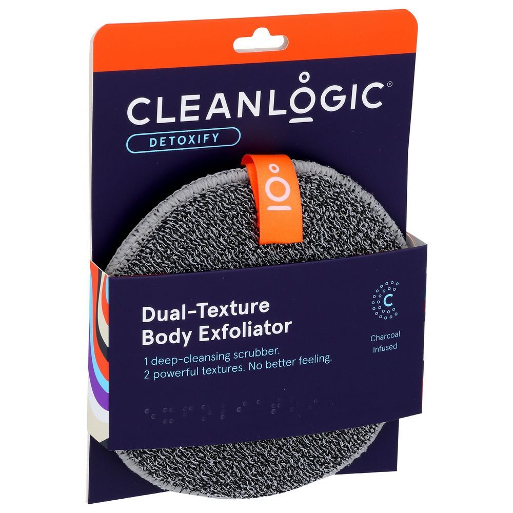 Cleanlogic Charcoal Dual Texture Body Exfoliater