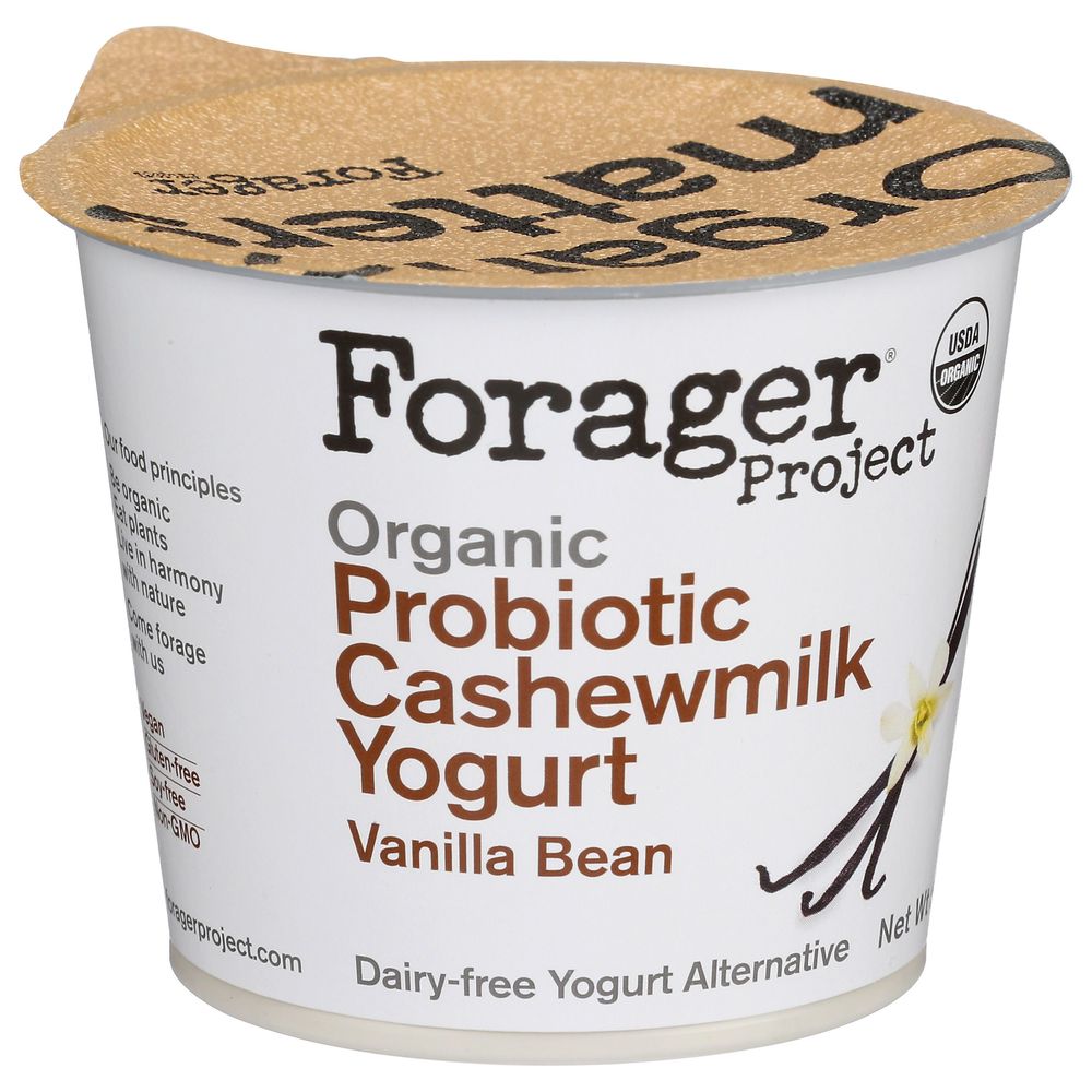 Forager Organic Dairy Free Vanilla Bean Cashewmilk Yogurt, 5.3 Ounce -- 6 per case