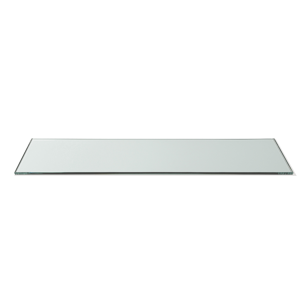 Rosseto Narrow Rectangular Clear Tempered Glass Surface, 33.5 X 7.75 X 0.38 inch