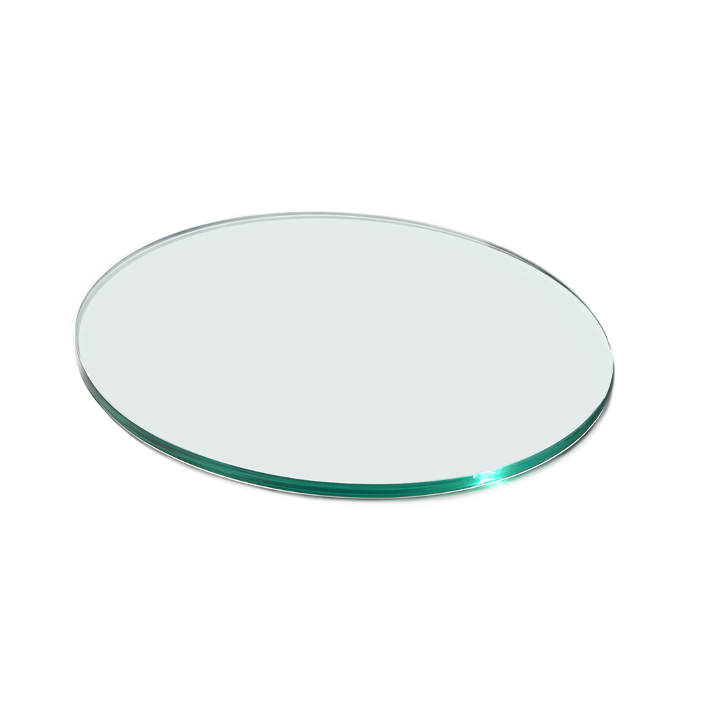 Rosseto Round Clear Tempered Glass Surface, 19.75 x 19.75 x 0.38 inch