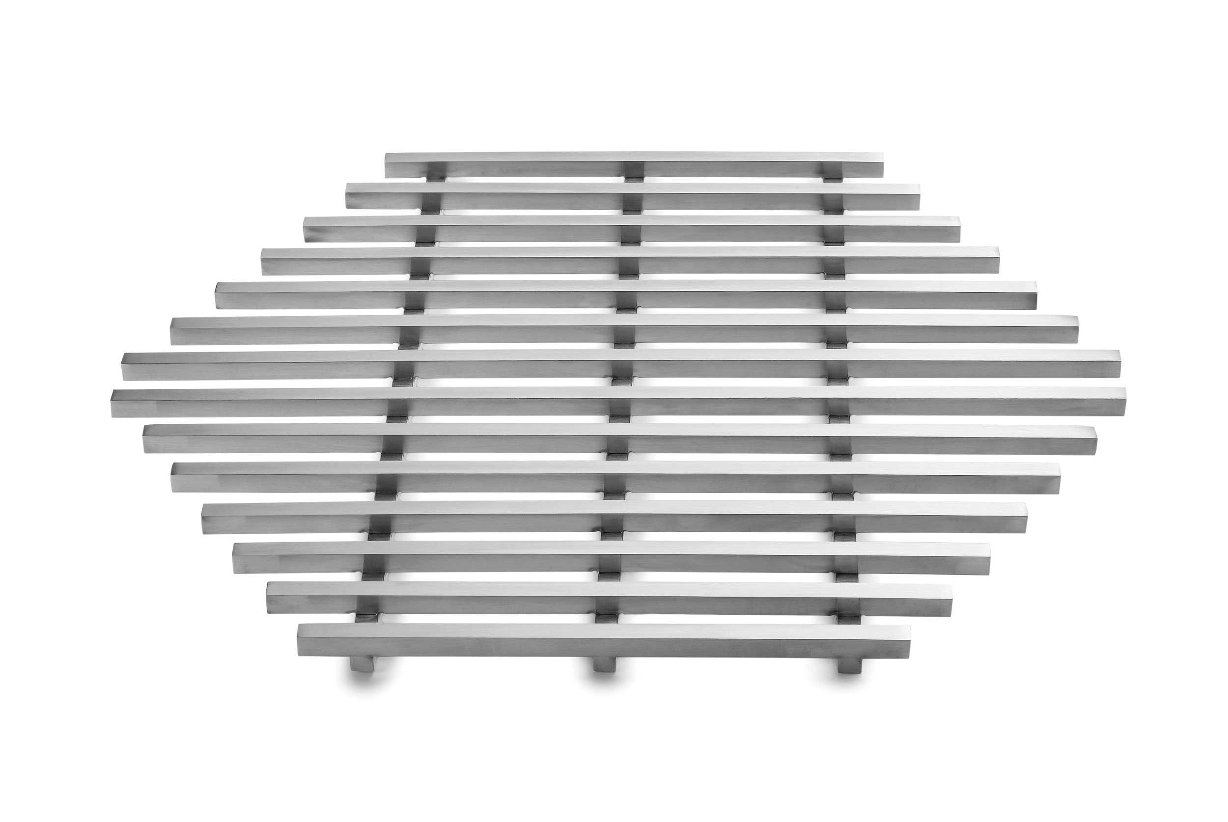 Rosseto Honeycomb Small Stainless Steel Track Grill, 13.13 X 11.38 X 0.75 Inch