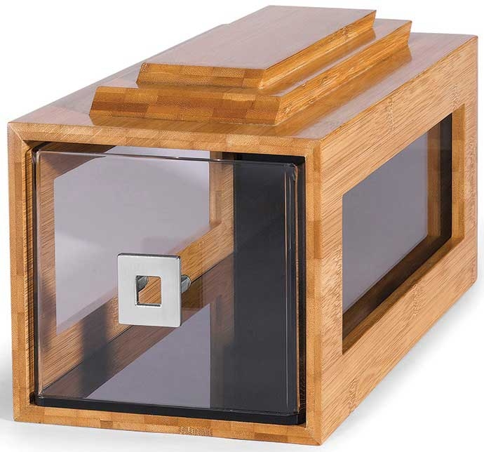 Rosseto Single Bamboo Drawer, 8 x 15.5 x 7.75 inch
