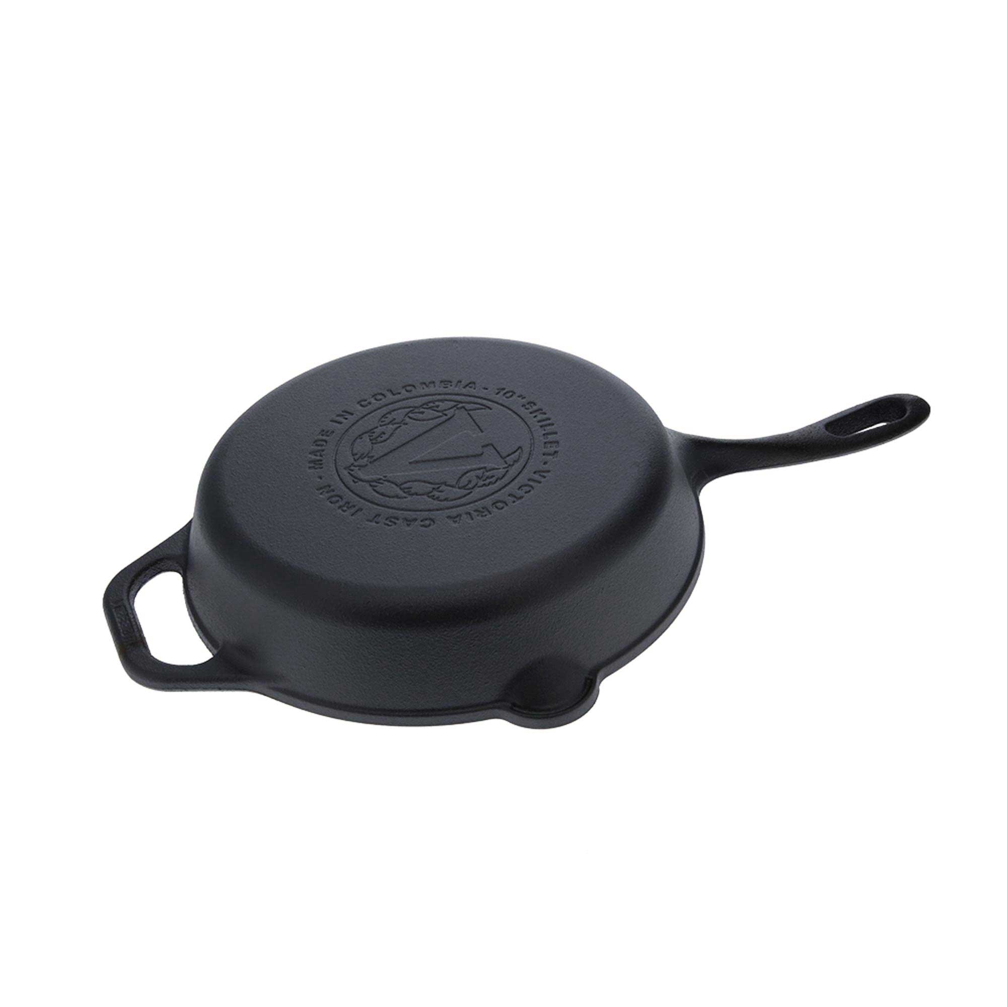 Victoria Cast Iron Skillet, 10 inch -- 4 per case