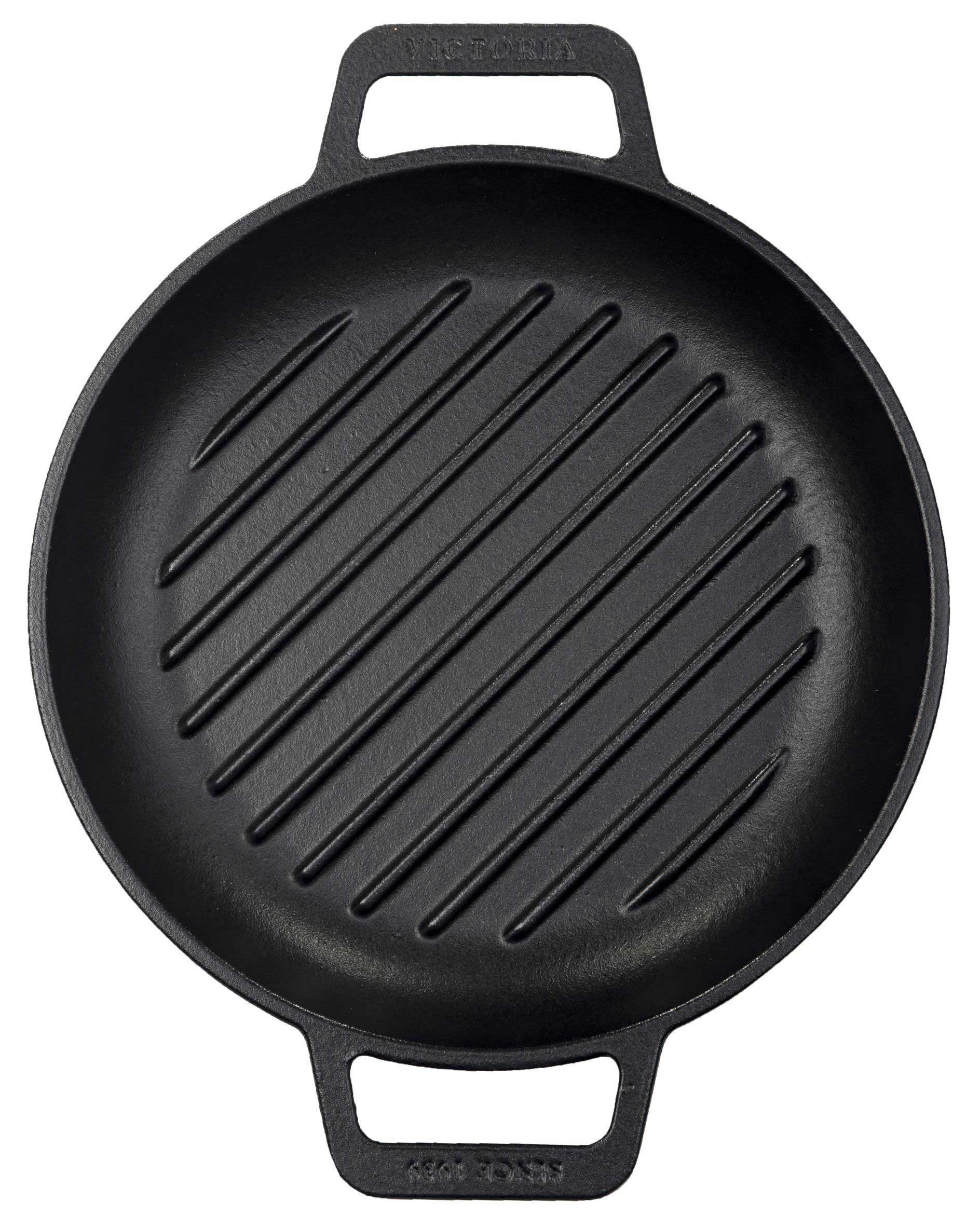 Victoria 10 inch Grill Skillet with Double Loop Handles -- 4 per case