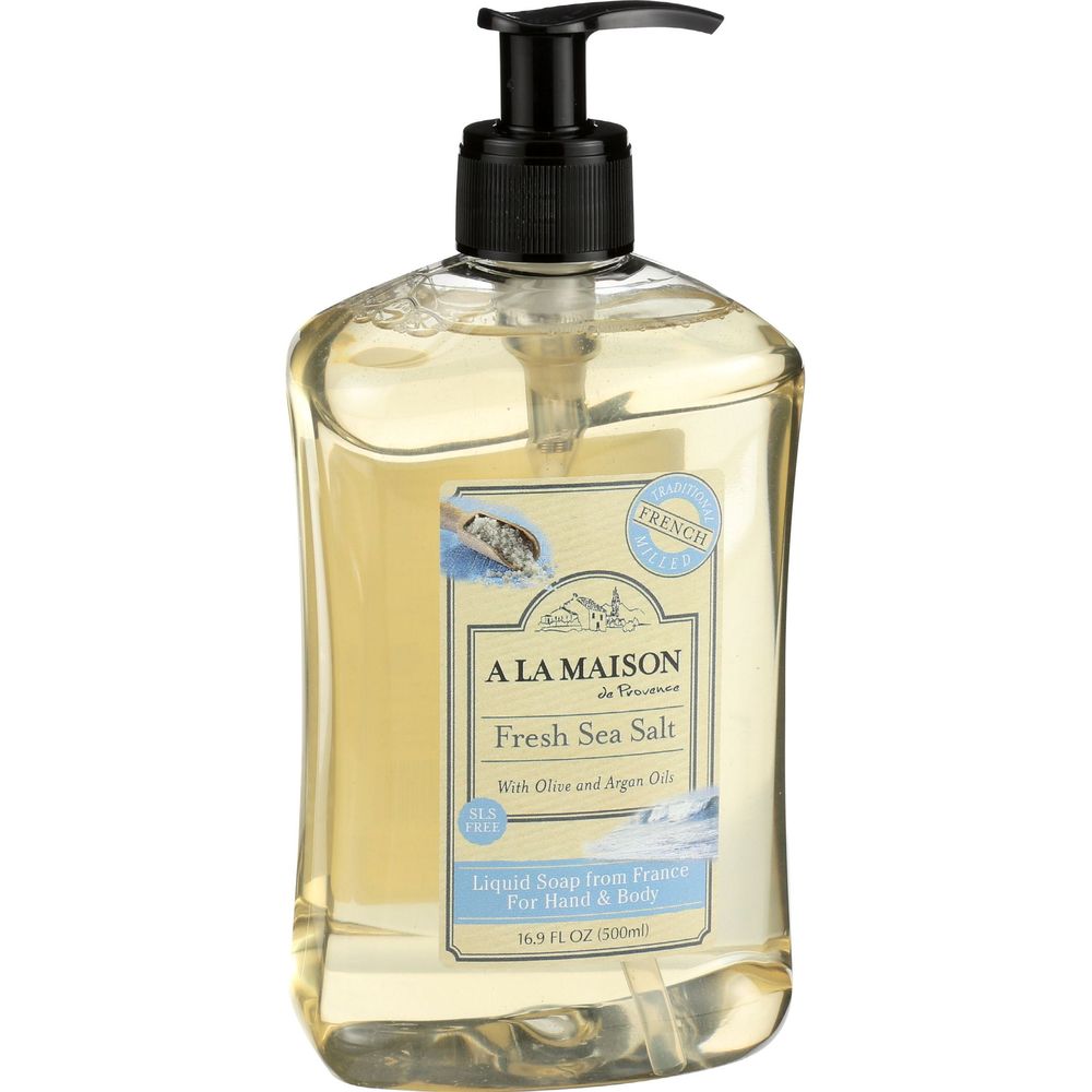 A La Maison French Sea Salt Liquid Soap, 16.9 Fluid Ounce