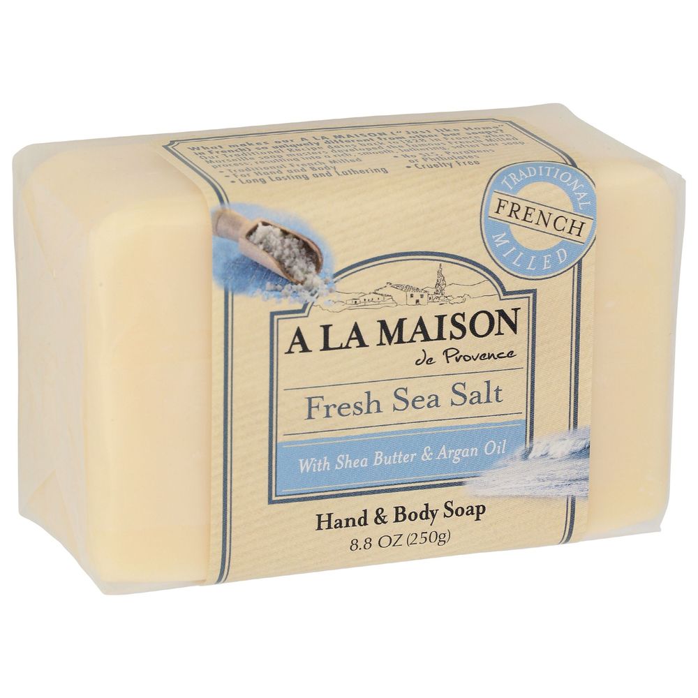 A La Maison Fresh Sea Salt Bar Soap, 8.8 Ounce