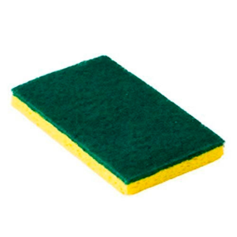 Performance Plus Green/Yellow Medium Duty Cellulose Scrubbing Sponge, 6.25 x 3.25 inch -- 20 per case