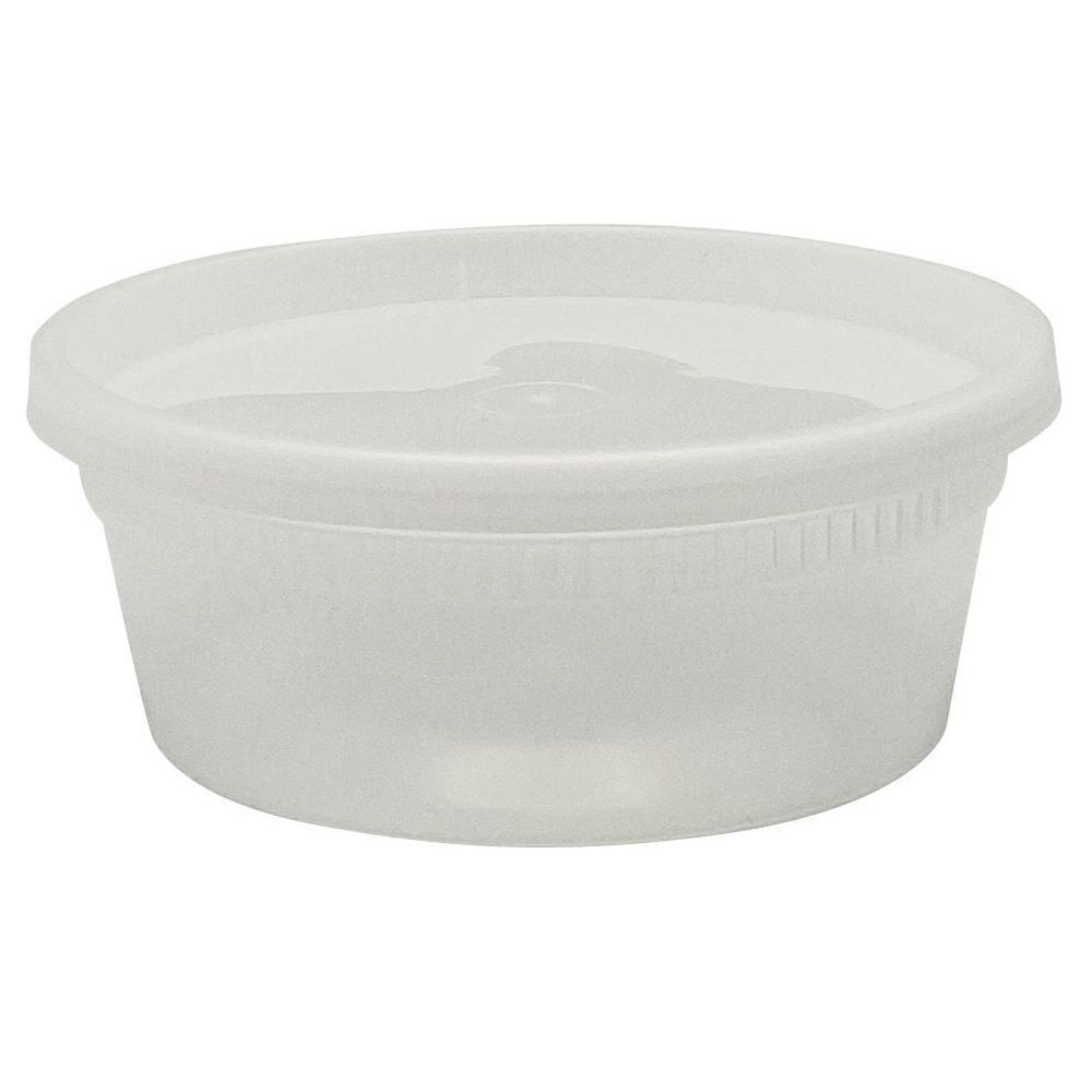 Empress Heavy Duty Clear Deli Container Combo Pack, 8 Ounce Capacity -- 240 per case