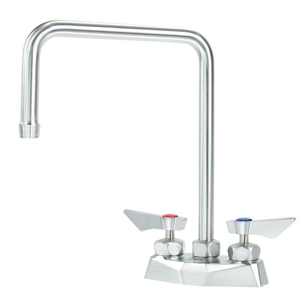 Krowne Diamond Series 4 inch Center Deck Mount Faucet with 8.5 inch Wide Double Bend Spout