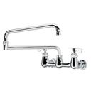 Krowne Royal Series 8 inch Center Wall Mount Faucet with 24 inch Jointed Spout