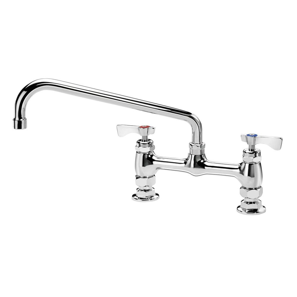 Krowne Royal Series 8 inch Center Raised Deck Mount Faucet with 10 inch Spout