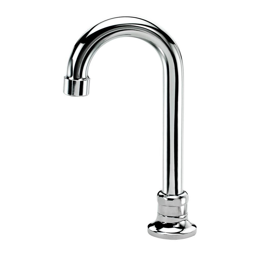Krowne Royal Series Single Hole Deck Mount Remote Gooseneck Spout, 3.5 inch Wide