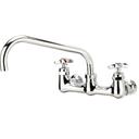 Krowne Royal Series 8 inch Wall Mount Full Flow Faucet with 12 inch Spout
