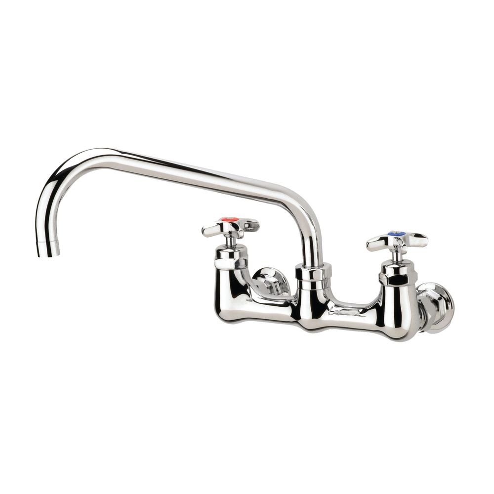Krowne Royal Series 8 inch Wall Mount Full Flow Faucet with 14 inch Spout