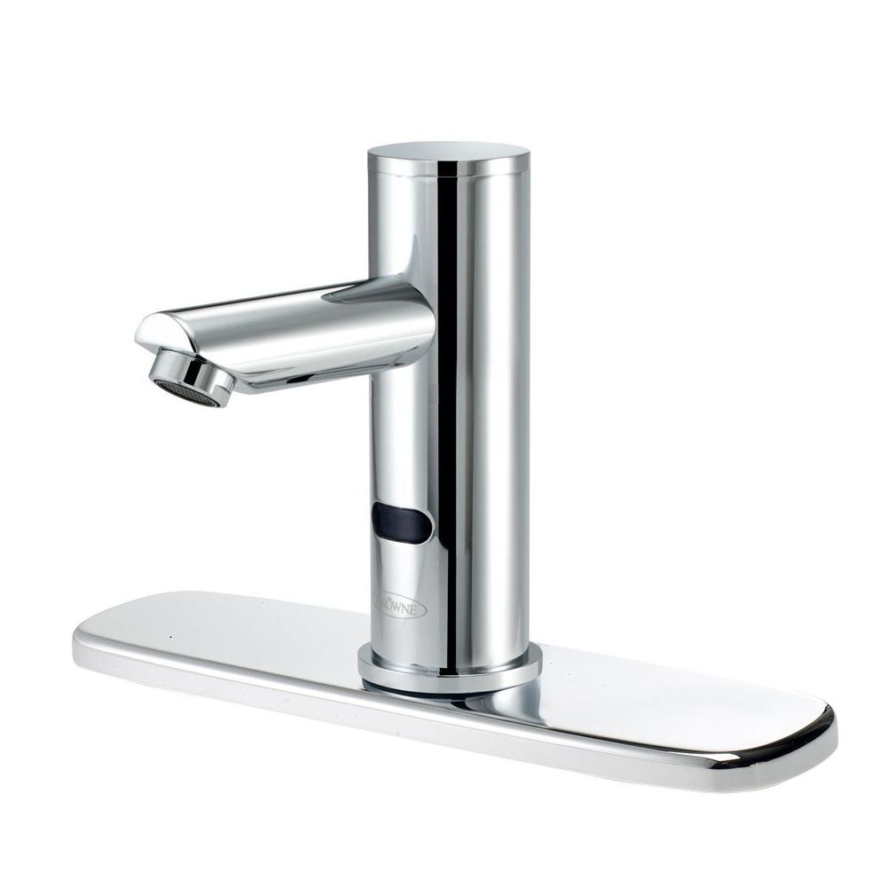 Krowne Royal Series Battery Operated Single Hole Deck Mount Sensor Faucet 8 inch Deck Plate