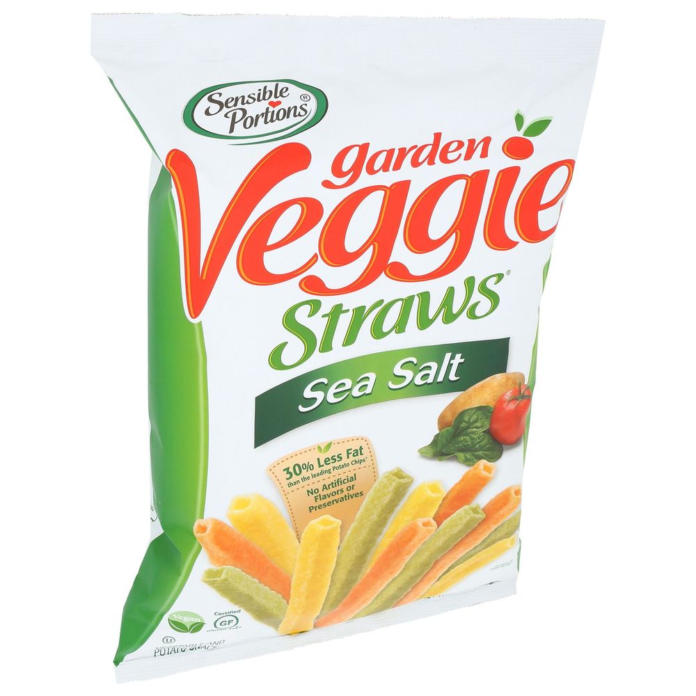 Sensible Portions Sea Salt Garden Veggie Straws, 12 Ounce -- 8 per case