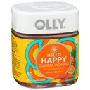 Olly Tropical Zing Hello Happy Gummy Worms, 60 Count