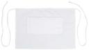 Winco Signature Chef White Half Length Bistro Apron, 28 x 19 inch -- 60 per case