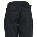Winco Signature Chef Black Large Womens Chef Pant with Drawstring Waist -- 24 per case
