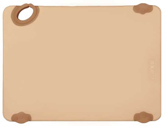 Winco Statik Board Brown Cutting Board with Hook, 12 x 18 x 1/2 inch -- 6 per case