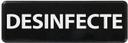 Winco Black Sanitize Spanish Information Sign, 3 x 9 inch -- 144 per case