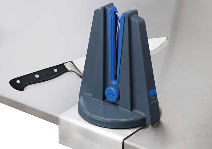 Winco Blade Station Knife Sharpener With Clamp, 6 1/2 X 6 3/4 X 13 Inch -- 6 Set Per Case