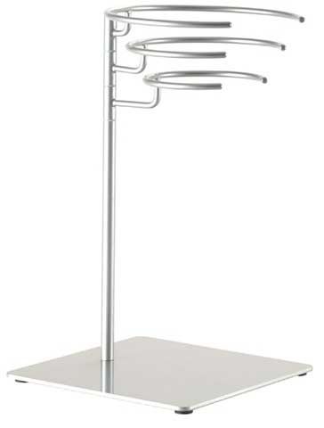 Winco Spectrum Stainless Steel 3 Ring Bag Holder Stand -- 4 Per Case