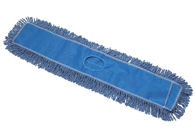 Winco Cotton Blend Blue Premium Dust Mop Head, 36 x 5 inch -- 24 per case