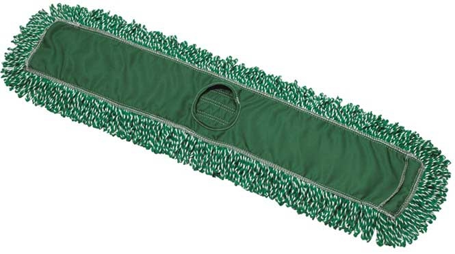 Winco Microfiber Blend Green Superior Dust Mop Head, 36 x 5 inch -- 24 per case