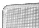 Winco 16 Gauge Aluminum Glazed 1/2 Size Closed Bead Fully Perforated Sheet Pan, 13 x 18 inch -- 12 per case