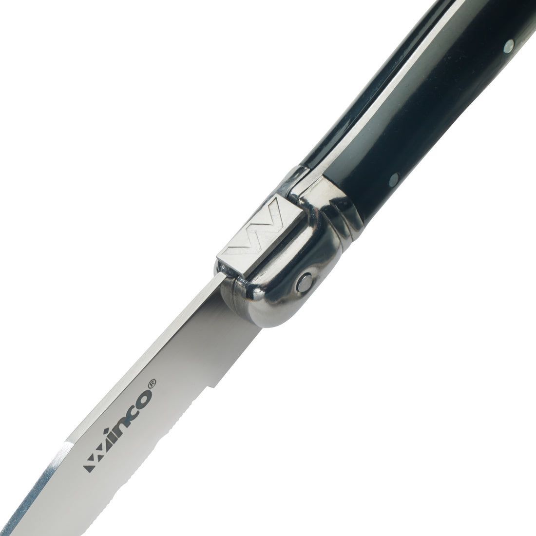 Winco Pointed Tip Euro Slim Steak Knife With Abs Handle, 4 1/2 Inch Blade -- 288 Per Case