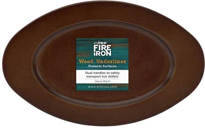 Winco Fireiron Wood Underliner For Casm-7o Mini Induction Server -- 48 Per Case