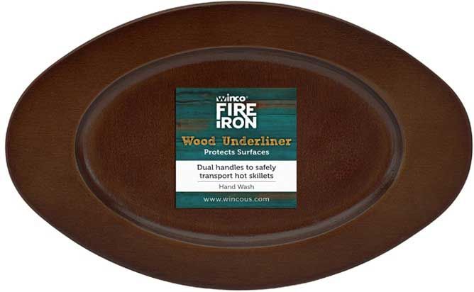 Winco Fireiron Wood Underliner For Casm-6o Mini Induction Server -- 48 Per Case