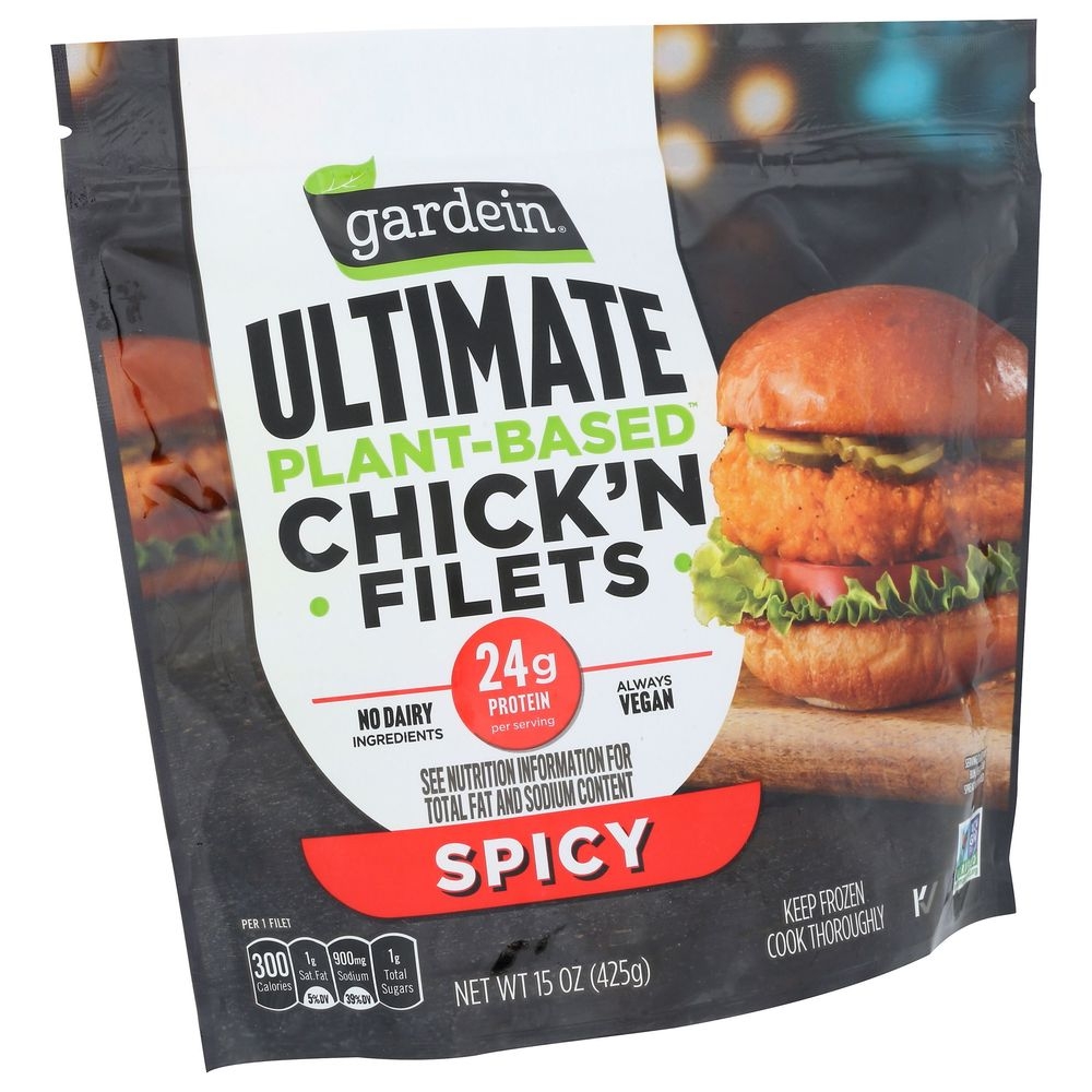 Gardein Ultimate Plant Based Spicy Chickn Filets, 15 Ounce -- 6 Per Case