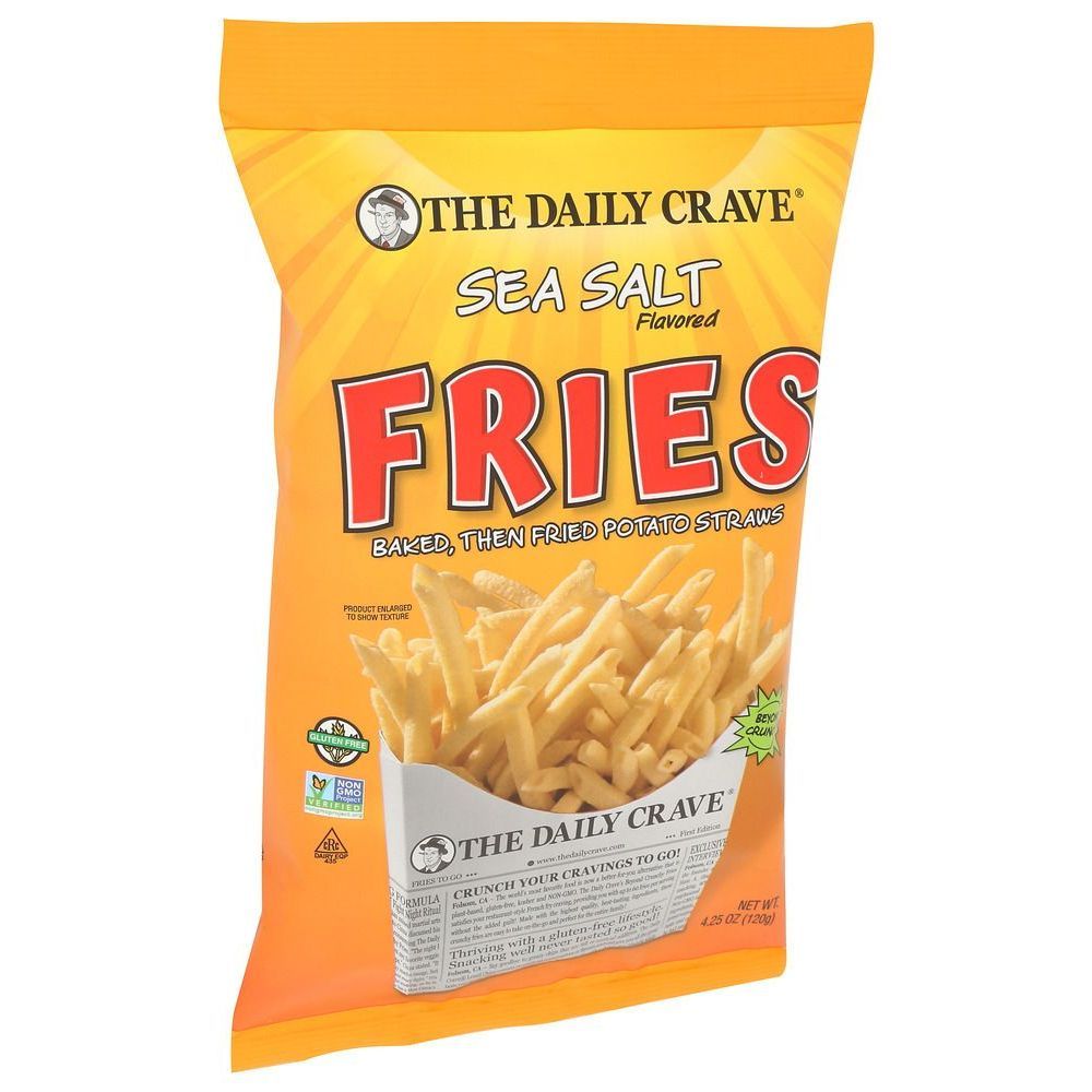 The Daily Crave Sea Salt Fries, 4.25 Ounce -- 8 Per Case
