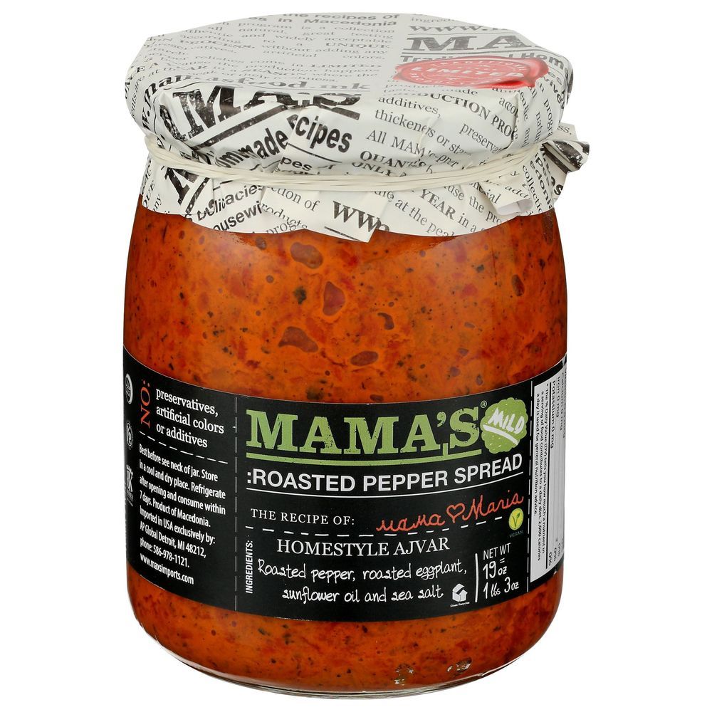 Mamas Mild Roasted Pepper Spread, 19 Ounce -- 6 Per Case