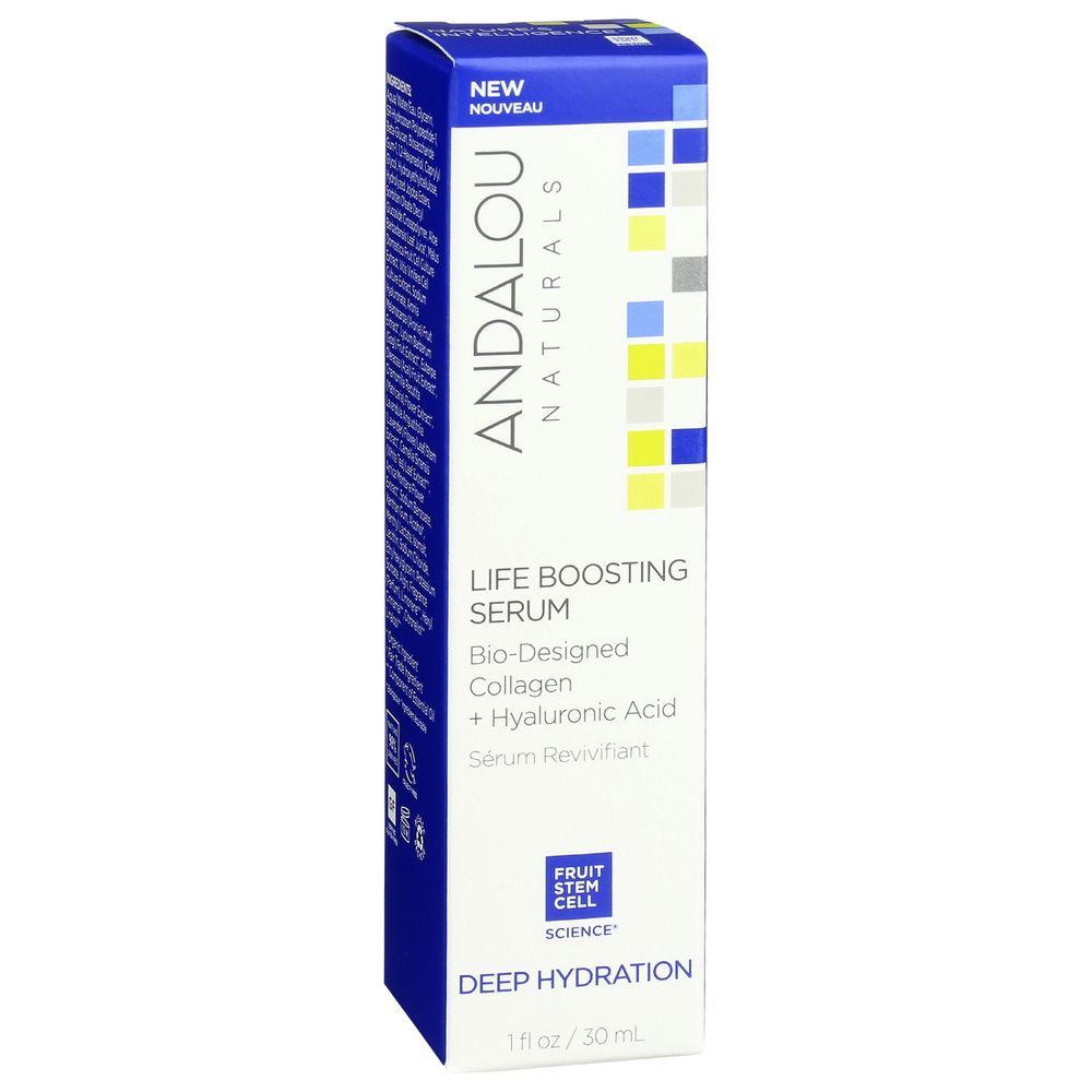 Andalou Naturals Deep Hydration Life Boosting Serum, 1 Fluid Ounce