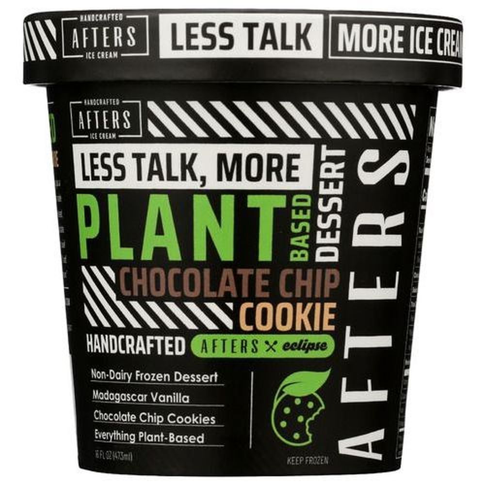 Afters Ice Cream - Chocolate Chip Cookie, 16 Ounce -- 8 Per Case