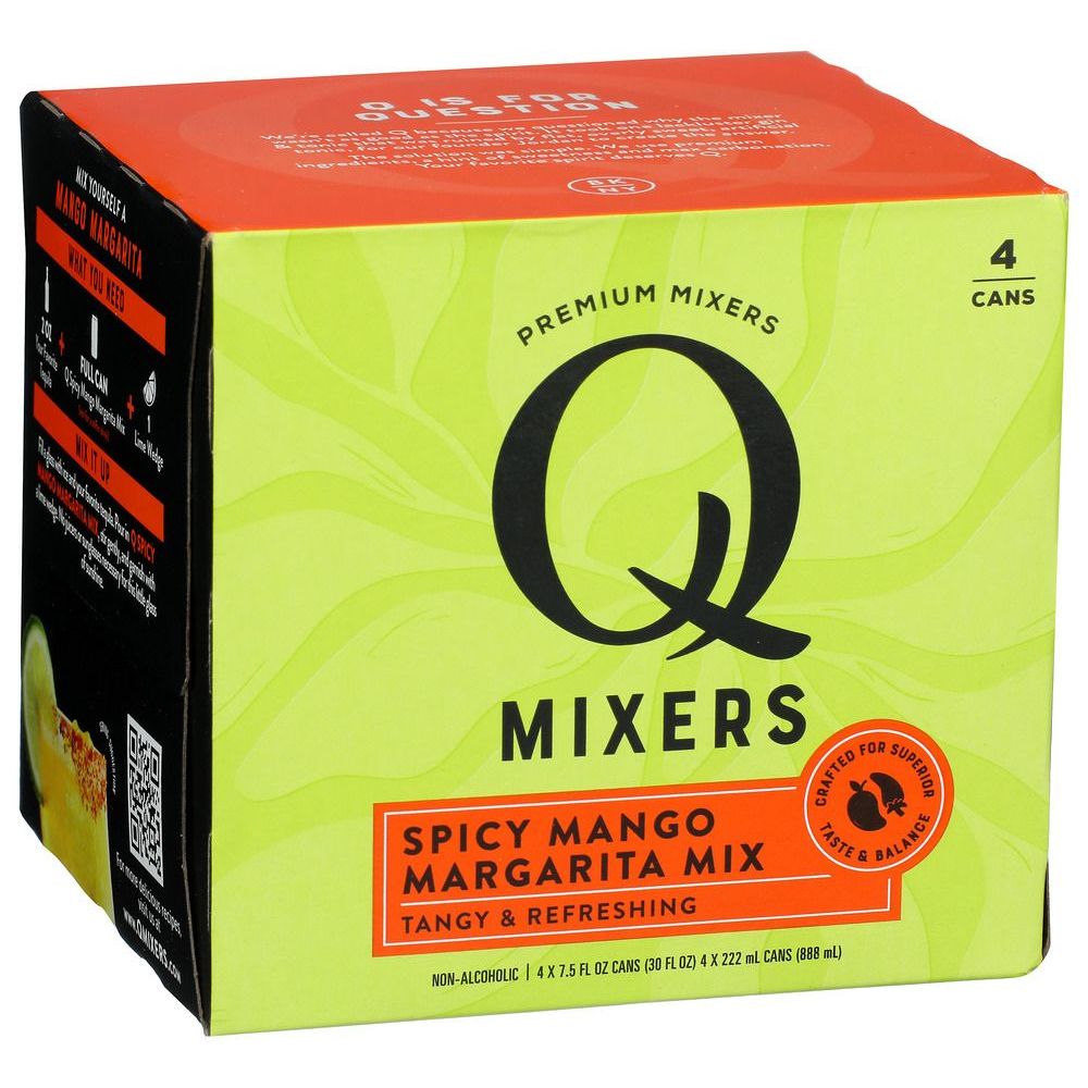 Q Mixers Spicy Mango Margarita Mix, 30 Fluid Ounce -- 6 per case