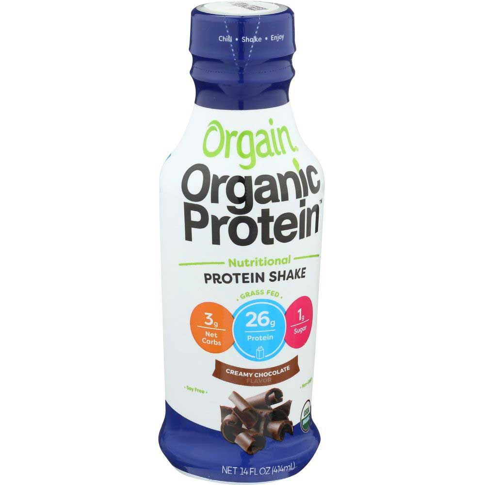Orgain Organic Protein Creamy Chocolate Fudge Nutritional Protein Shake, 14 Fluid Ounce -- 12 Per Case