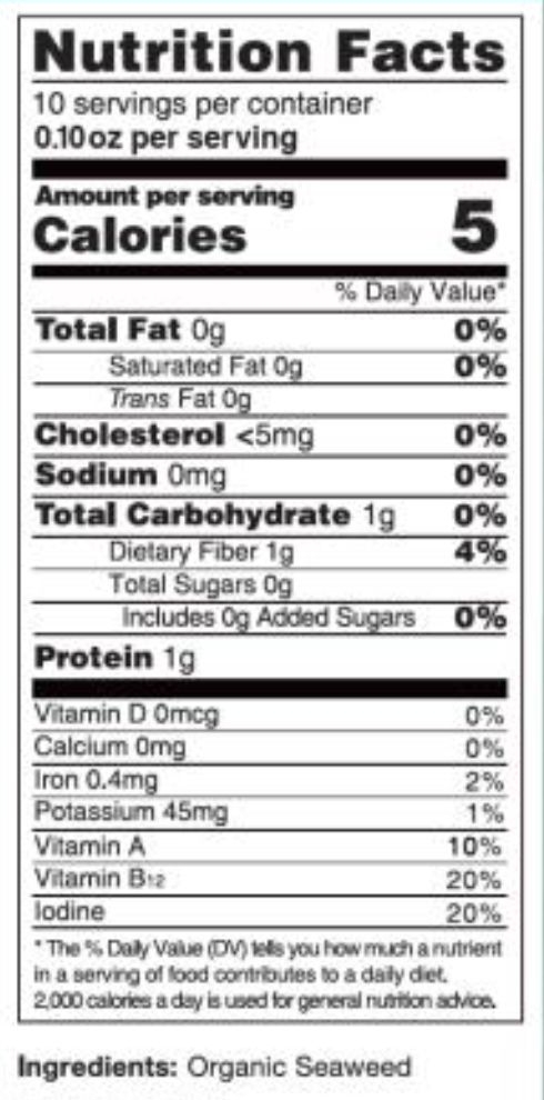 Oceans Halo Sushi Nori Full Seaweed Sheets, 1 Ounce -- 12 per case