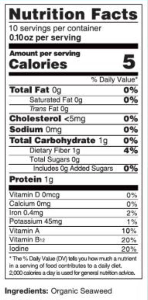 Ocean's Halo Sushi Nori Full Seaweed Sheets, 1 Ounce -- 12 Per Case